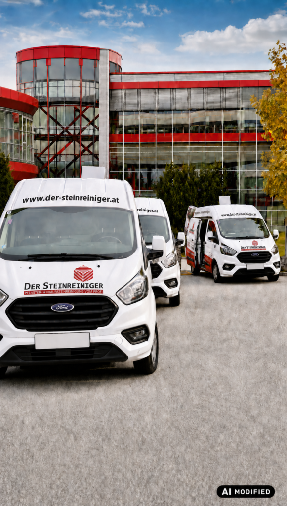 Der Steinreiniger Team-Fahrzeug